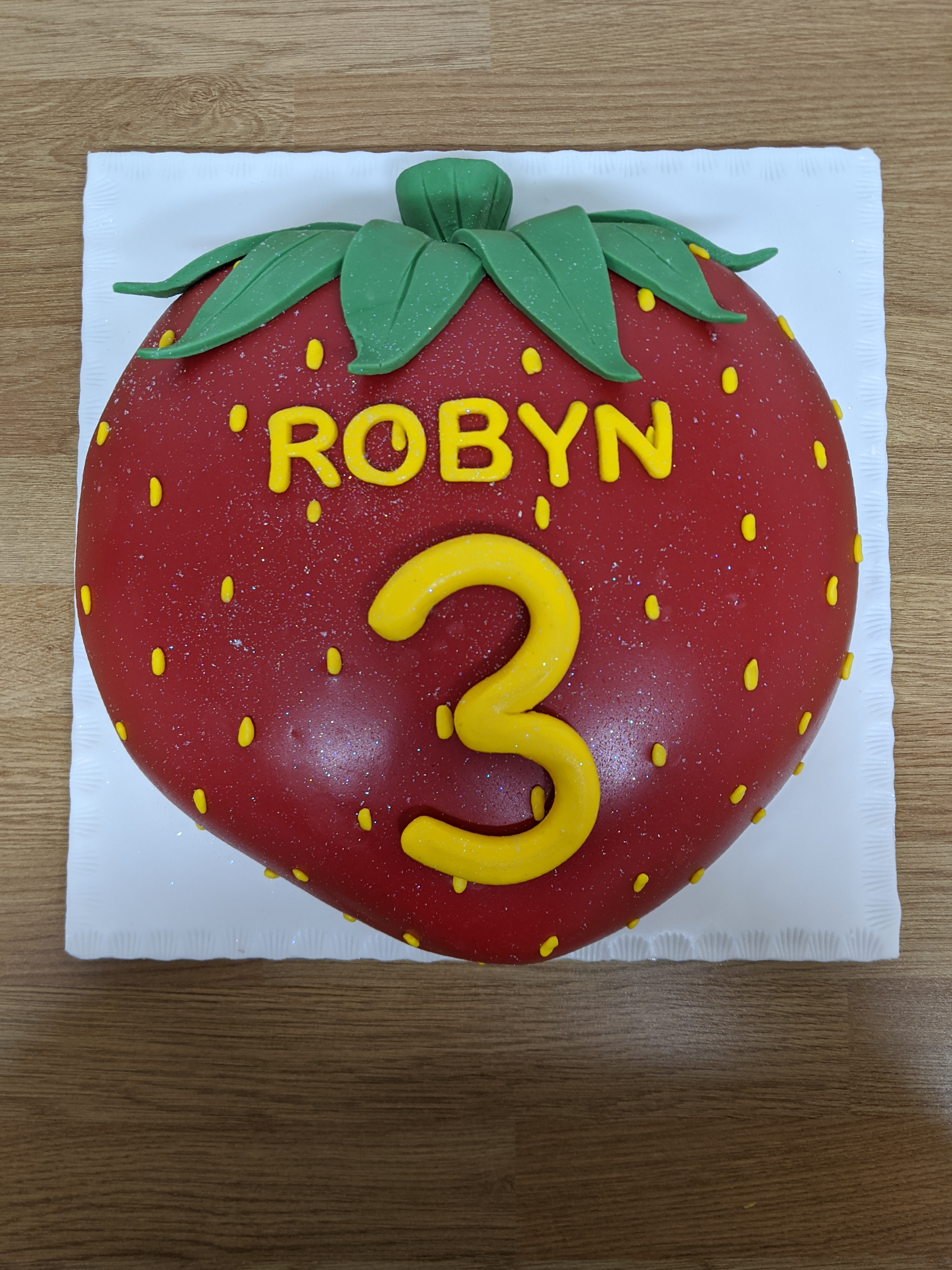 Giant Strawberry Cake