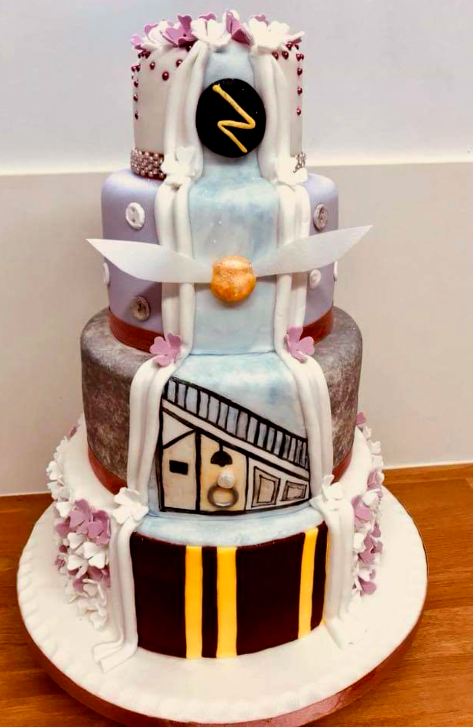 Back of Wedding Cake